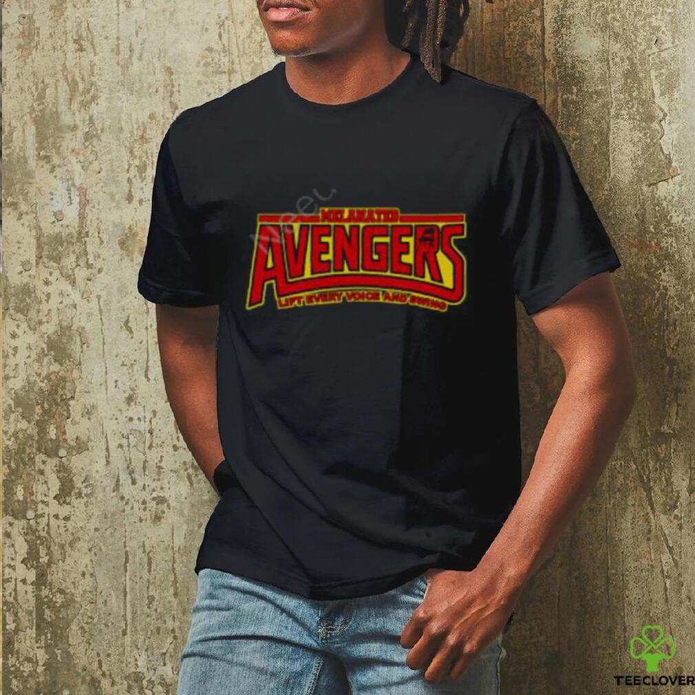 Glamhertees Melanated Avengers Lift Every Voice And Swing Shirt Glamhertees Melanated Avengers Lift Every Voice And Swing Shirt