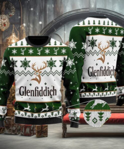 Glenfiddich Whisky Wine 3D Xmas Funny 2023 Holiday Custom And Personalized Idea Knitting Pattern 3D Print Ugly Sweater