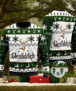 Glenfiddich Whisky Wine 3D Xmas Funny 2023 Holiday Custom And Personalized Idea Knitting Pattern 3D Print Ugly Sweater