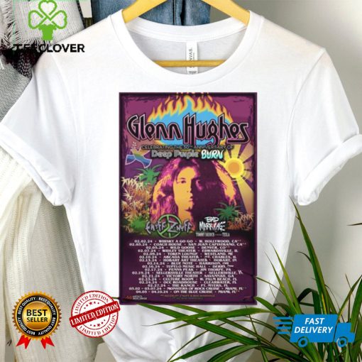 Glenn Hughes Deep Purple Burn Tour 2024 50th Anniversary Poster hoodie, sweater, longsleeve, shirt v-neck, t-shirt