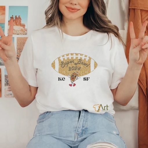 Glitter Kc Vs Sf Football 2024 Super Bowl diamond shirt
