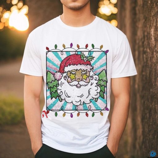 Glitter Santa With Sunglasses shirt