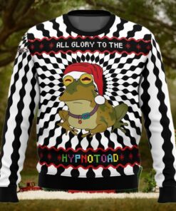 Glory To The Hypnotoad For Christmas Gifts 3D Printed Ugly Christmas Sweater