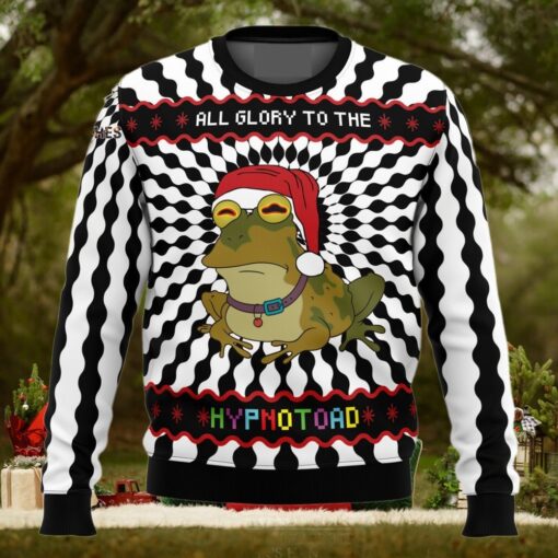 Glory To The Hypnotoad For Christmas Gifts 3D Printed Ugly Christmas Sweater