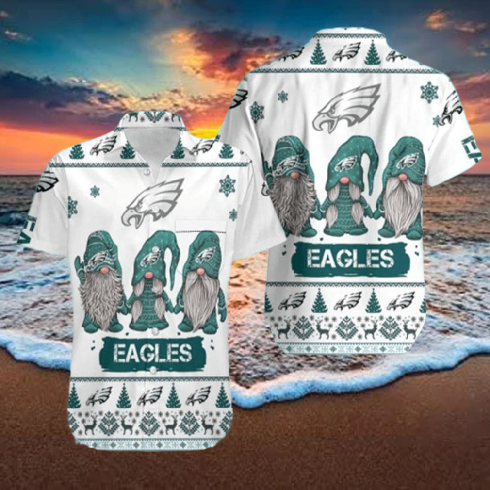 Happy Merry Christmas the Gnomes Philadelphia Eagles logo shirt