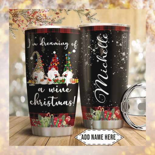 Gnome Christmas Personalized Tumbler