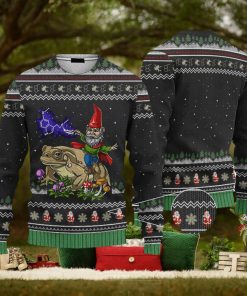 Gnome Riding Toad Custom Cosplay Ugly Christmas 3D Sweater AOP