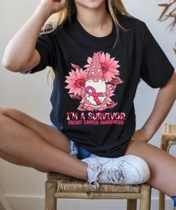 Gnome Sunflower Im A Survivor Breast Cancer Awareness shirt 1 Gnome Sunflower Im A Survivor Breast Cancer Awareness shirt