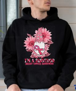 Gnome Sunflower Im A Survivor Breast Cancer Awareness shirt 2 Gnome Sunflower Im A Survivor Breast Cancer Awareness shirt