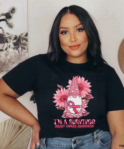 Gnome Sunflower Im A Survivor Breast Cancer Awareness shirt 3 Gnome Sunflower Im A Survivor Breast Cancer Awareness shirt