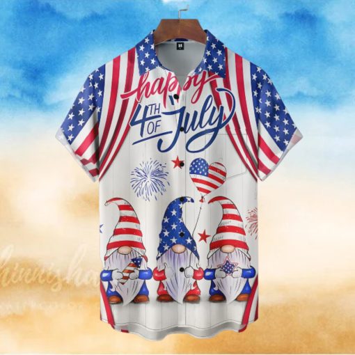 Gnome USA Independence Day Hawaiian Shirt