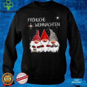 Gnomes Frohliche Weihnachten Christmas Shirt