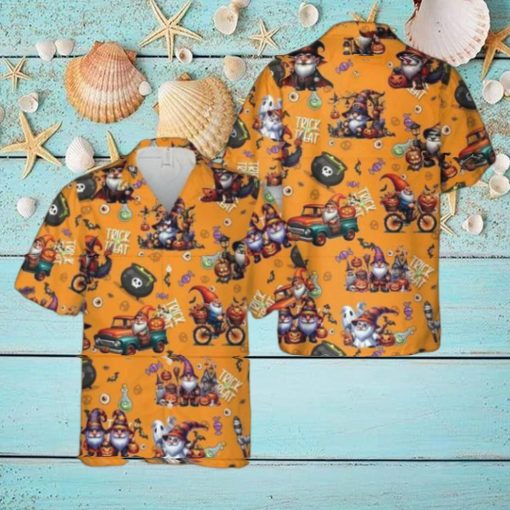 Gnomes Halloween Hawaiian Shirt