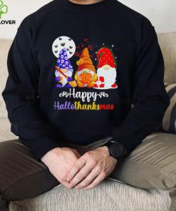 Gnomes Happy Hallothanksmas Halloween Thanksgiving Christmas 2022 shirt