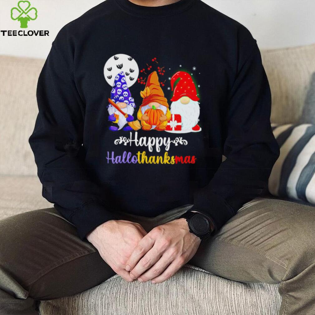 Gnomes Happy Hallothanksmas Halloween Thanksgiving Christmas 2022 shirt Gnomes Happy Hallothanksmas Halloween Thanksgiving Christmas 2022 shirt