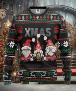 Gnomes Pattern Ugly Christmas Sweater Gift For Men Women