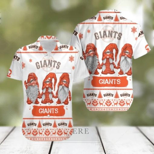 Gnomes San Francisco Giants Cool Hawaiian Shirts  49ers Hawaiian Shirt  Hawaiian Beach Short  Hawaiian Beach Short