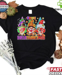 Gnomes X Kansas City Chiefs Happy Hallothanksmas Shirt
