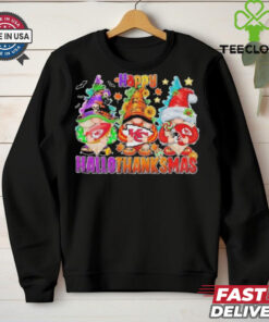 Gnomes X Kansas City Chiefs Happy Hallothanksmas Shirt