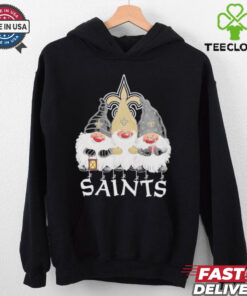 Gnomes X New Orlean Saints Merry Christmas Shirt