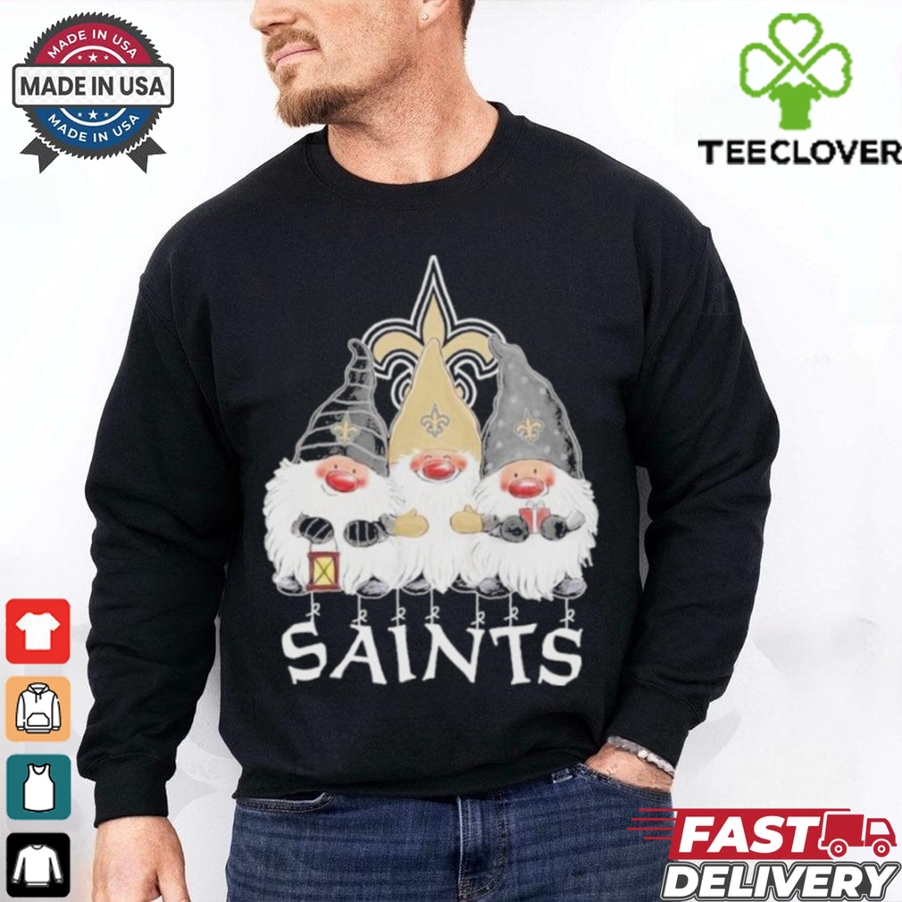 Gnomes X New Orlean Saints Merry Christmas Shirt Gnomes X New Orlean Saints Merry Christmas Shirt