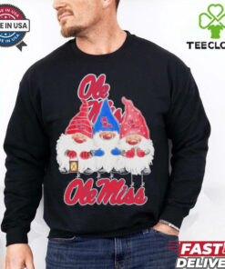 Gnomes X Ole Miss Rebels Merry Christmas Shirt