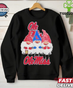 Gnomes X Ole Miss Rebels Merry Christmas Shirt