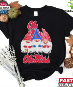Gnomes X Ole Miss Rebels Merry Christmas Shirt