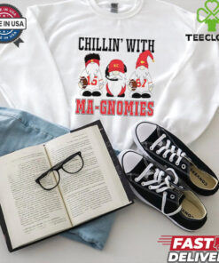 Gnomes chillin’ with Ma Gnomies Chiefs shirt