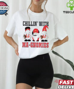Gnomes chillin’ with Ma Gnomies Chiefs shirt