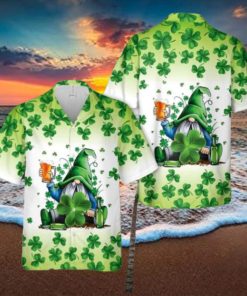 Gnomies Beer St. Patrick’s Day Aloha Hawaiian Shirt Men And Women Summer Vacation Shirt Beach Lover Gift