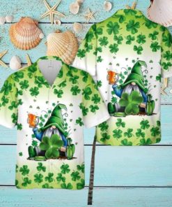 Gnomies Beer St. Patrick’s Day Aloha Hawaiian Shirt Men And Women Summer Vacation Shirt Beach Lover Gift