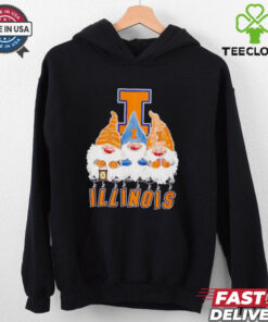 Gnomies Illinois Fighting Illini football Christmas shirt 1 Gnomies Illinois Fighting Illini football Christmas shirt