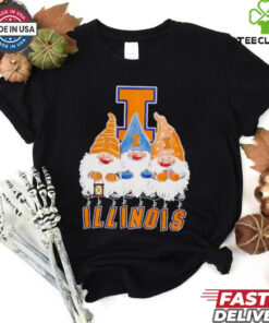 Gnomies Illinois Fighting Illini football Christmas shirt 3 Gnomies Illinois Fighting Illini football Christmas shirt