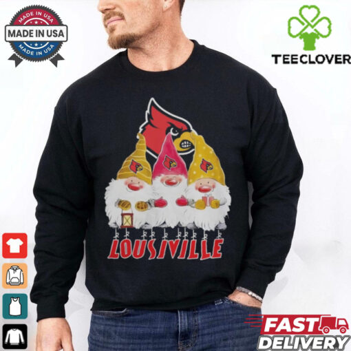 Gnomies Louisville Cardinals Ncaa Christmas Official T Shirt