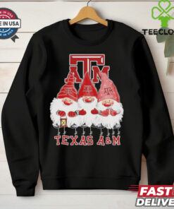 Gnomies fans of Texas A&M Aggies Merry Christmas shirt