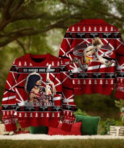 Go Ahead And Jump Eddie Van Halen Ugly Christmas Sweater