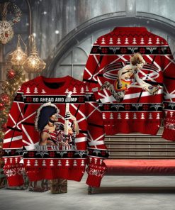 Go Ahead And Jump Eddie Van Halen Ugly Christmas Sweater