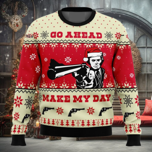 Go Ahead Make My Day Dirty Harry For Christmas Gifts Knitting Pattern Sweater