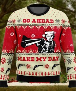 Go Ahead Make My Day Dirty Harry For Christmas Gifts Knitting Pattern Sweater