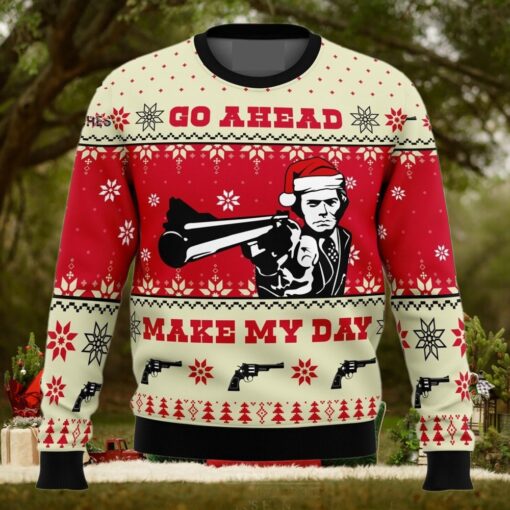 Go Ahead Make My Day Dirty Harry For Christmas Gifts Knitting Pattern Sweater