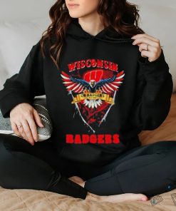 Go Badgers Wisconsin Badgers Football Us Eagle Shirt