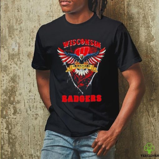 Go Badgers Wisconsin Badgers Football Us Eagle Shirt