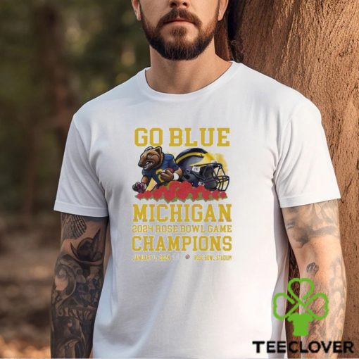 Go Blue Michigan Rose Bowl Game Champions Shirt