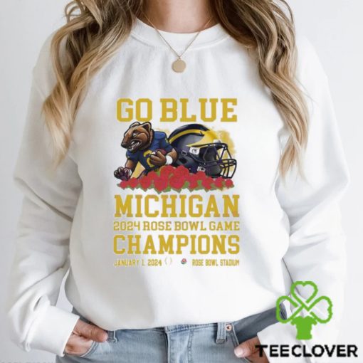 Go Blue Michigan Rose Bowl Game Champions Shirt