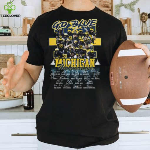 Go Blue Michigan Wolverines Signatures Classic T Shirt