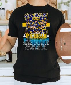 Go Blue Michigan Wolverines Signatures Shirt