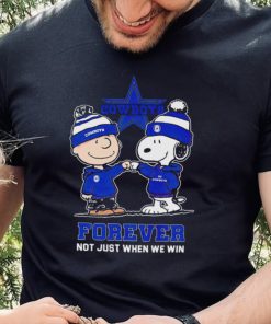 Go Cowboys Peanuts Snoopy and Charlie Brown Dallas Cowboys Forever Not Just When We Win 2024 shirt