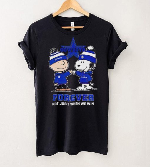 Go Cowboys Peanuts Snoopy and Charlie Brown Dallas Cowboys Forever Not Just When We Win 2024 hoodie, sweater, longsleeve, shirt v-neck, t-shirt