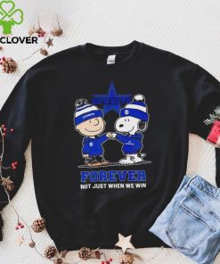 Go Cowboys Peanuts Snoopy and Charlie Brown Dallas Cowboys Forever Not Just When We Win 2024 hoodie, sweater, longsleeve, shirt v-neck, t-shirt